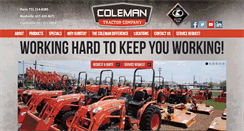 Desktop Screenshot of colemantractor.com